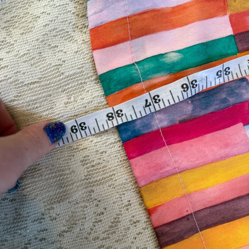 Brooke Wright multi colored vneck long sleeve Nan… - image 6